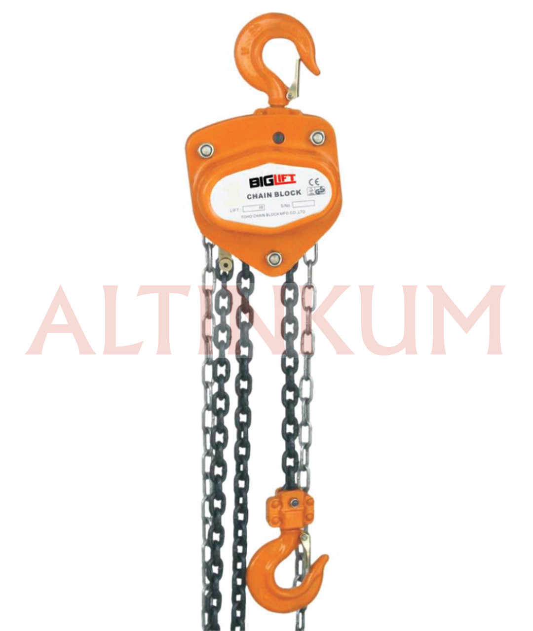 Biglift Caraskal 3000 Kg Kaldırma 5 Metre Zincirli (3 Ton)